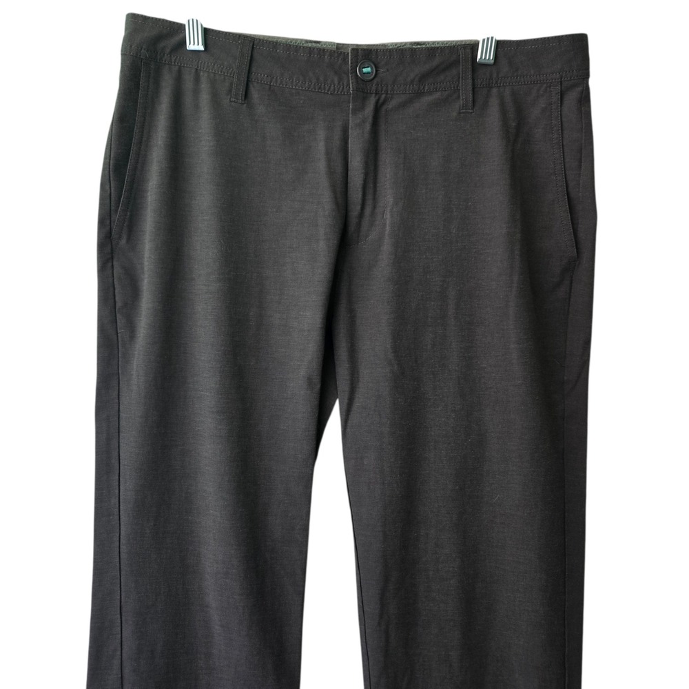 LINKSOUL‎ Mens Performance Golf Pants Dark Gray Stretch Chino Trousers 34L